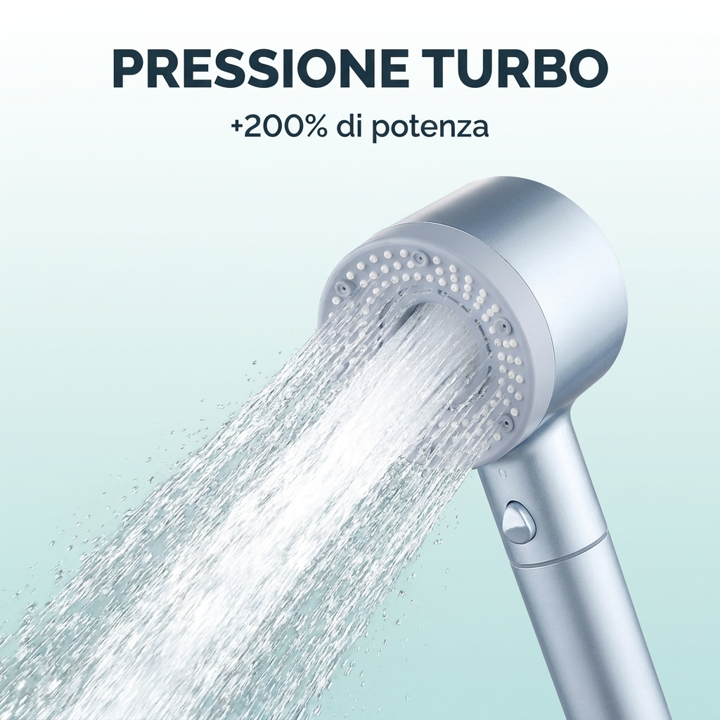 Doccino Acquenda™ – Soffione Filtrante ad Alta Pressione